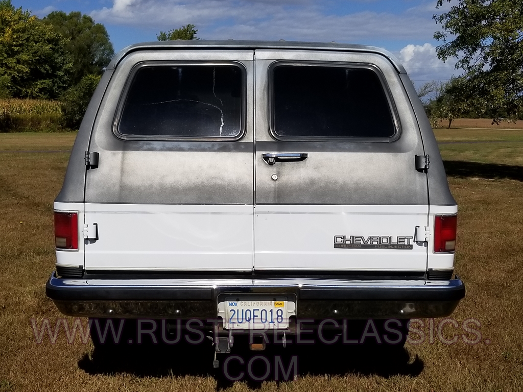 Chevy Chevrolet 1990 90 Suburban Silverado Blue V2500 4x4 3/4ton